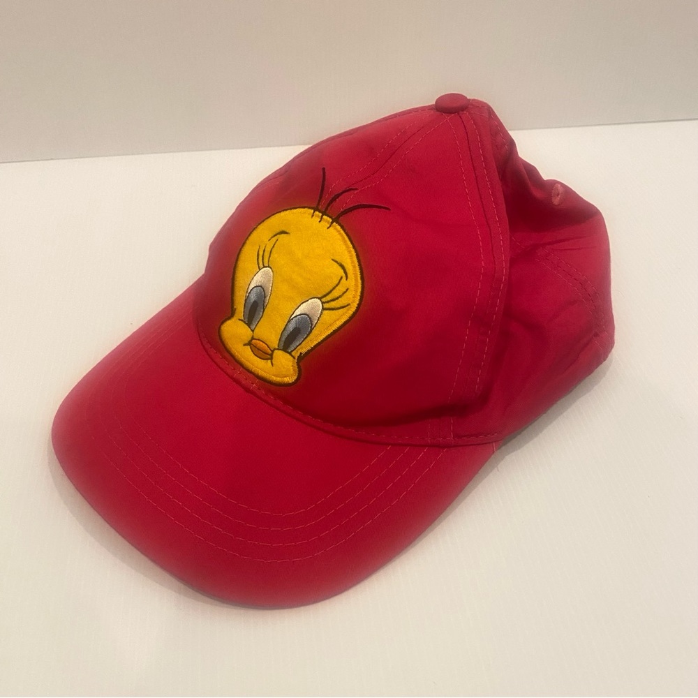 Vintage Kids Tweety Bird Cap Pink Warner Bros Studio Store Australia 100% Cotton - Picture 4 of 10